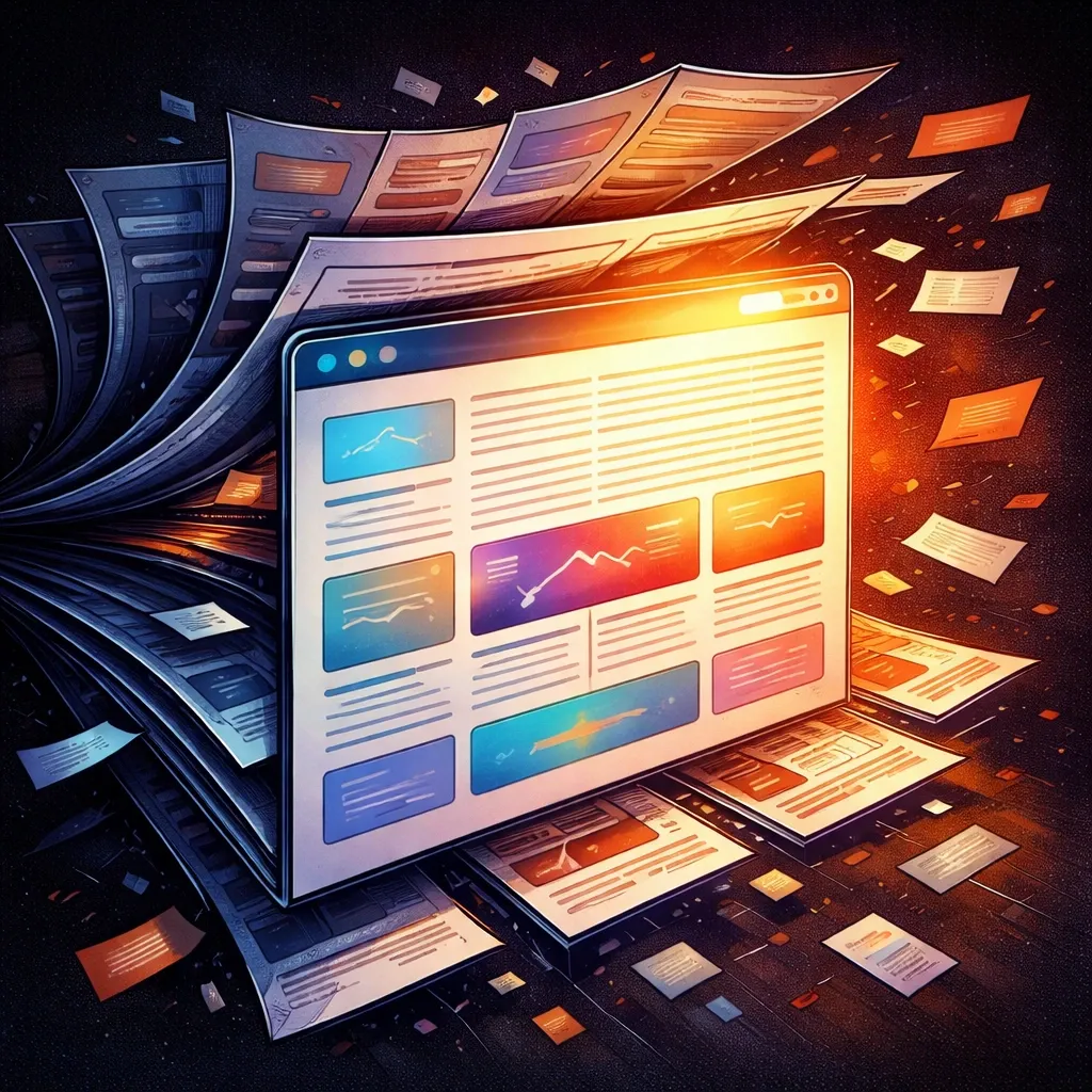 Une page web stylisée perd ses éléments parasites pour ne laisser apparaître que son contenu essentiel.