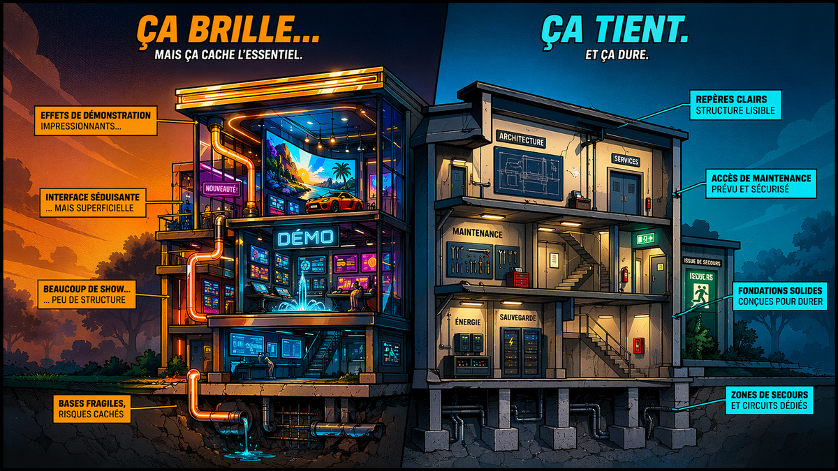 Ce qui impressionne en surface n’indique pas ce qui tiendra dans le temps.