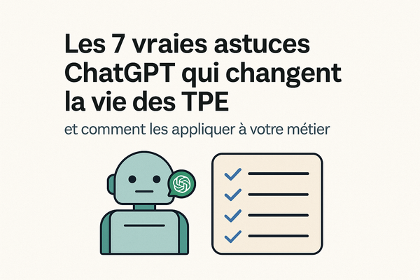 7 astuces ChatGPT vraiment utiles pour les TPE (sans changer vos habitudes)